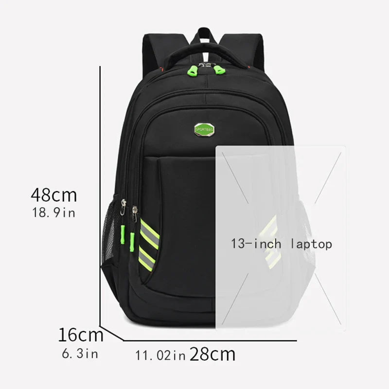 Mochila Unissex Leve para Viagem e Negócios com Alças Ajustáveis e Múltiplos Compartimentos para Uso Diário