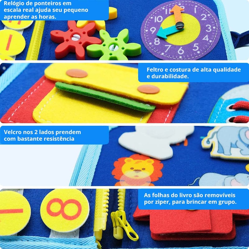 Aprender Brincando - Livro de Atividades Montessori Infantil (Brinquedo 6) Dm Stores
