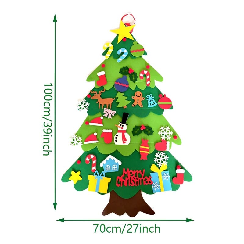Árvore de Natal Super Divertida ADR 30 Peças + Brinde Luz de Led 5M Decoração (Árvore de natal 1) Dm Stores