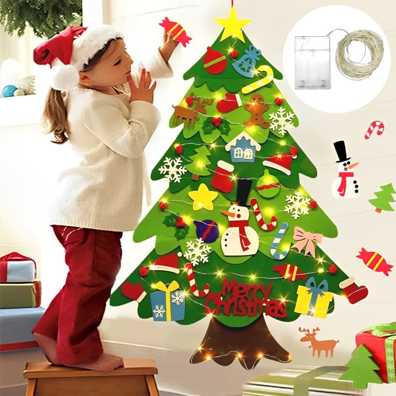 Árvore de Natal Super Divertida ADR 30 Peças + Brinde Luz de Led 5M Decoração (Árvore de natal 1) Dm Stores