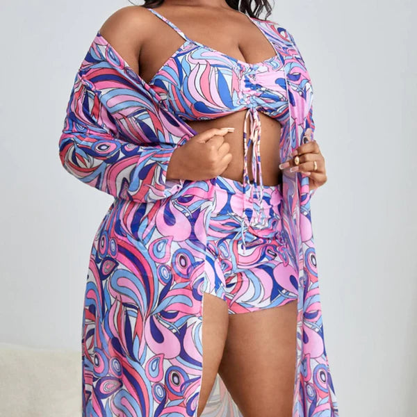 Biquíni Plus Size + Saída de Praia Magiara Roupas (Biquíni 3) Dm Stores