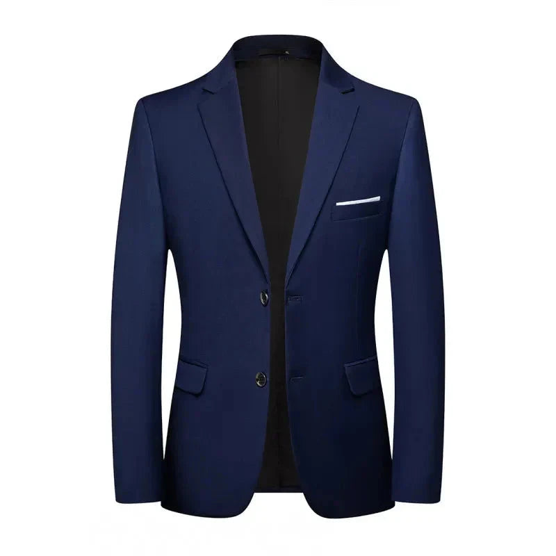 Blazer Masculino London TERNO008 G25 Sr Aflha Azul 2 Botões P