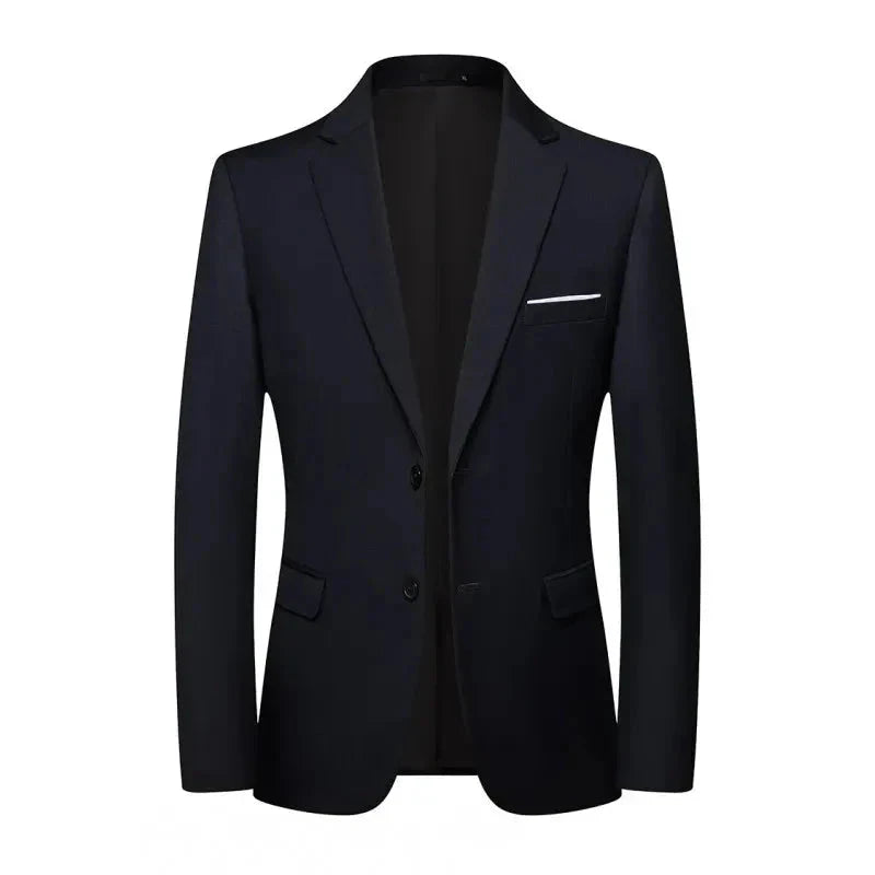 Blazer Masculino London TERNO008 G25 Sr Aflha Azul Marinho 2 Botões P