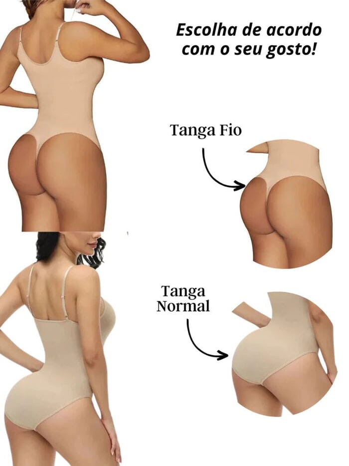 Body Modelador+ Brinde FEMININO - ROUPAS - BODY 1 Dm Stores