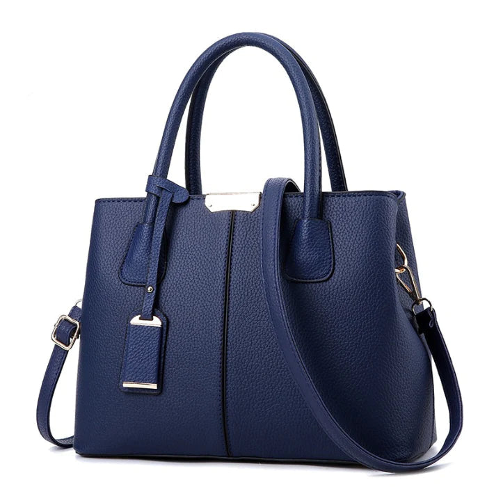 Bolsa De Couro Legítimo Serenity Joias & Acessórios (Bolsa 28) Dm Stores Azul