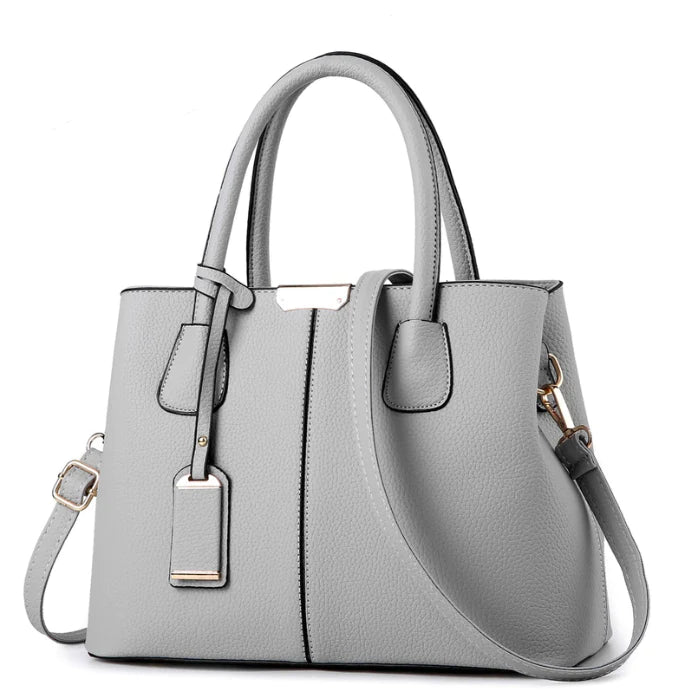 Bolsa De Couro Legítimo Serenity Joias & Acessórios (Bolsa 28) Dm Stores Cinza