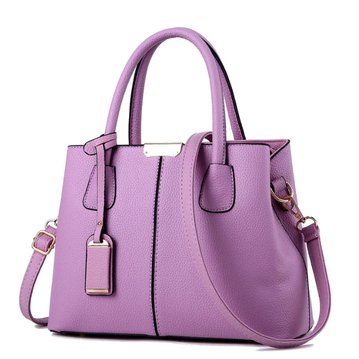 Bolsa De Couro Legítimo Serenity Joias & Acessórios (Bolsa 28) Dm Stores Lilás