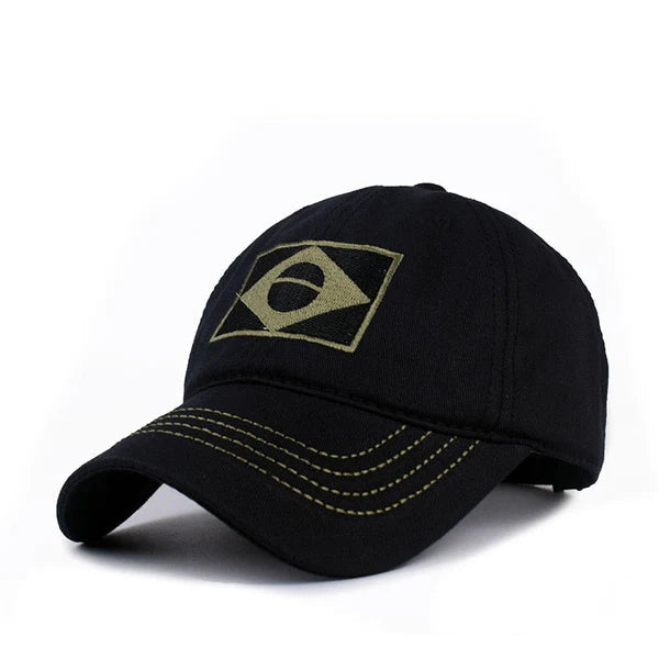 Boné Tático Patriota Brasil Joias & Acessórios (Boné 1) Dm Stores Preto