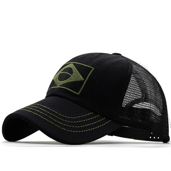 Boné Tático Patriota Brasil Joias & Acessórios (Boné 1) Dm Stores Preto Tela