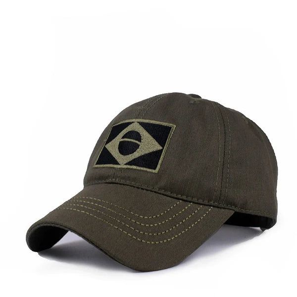 Boné Tático Patriota Brasil Joias & Acessórios (Boné 1) Dm Stores Verde Exército