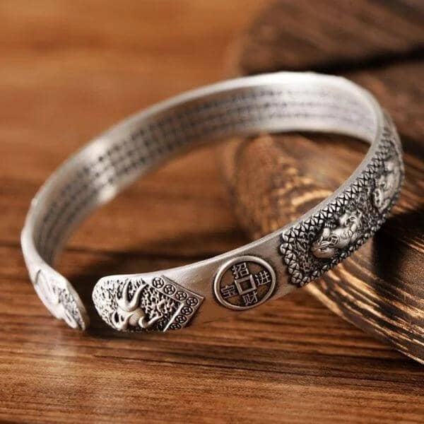 Bracelete Pixiu em Prata 925 MASCULINO - ACESSORIOS - BRACELETE 2 Dm Stores