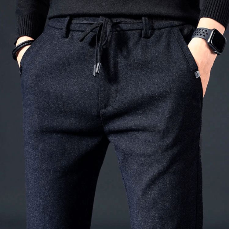 Calça Masculina Alfaiataria Elegance Puro Egípcio Moda Masculina - 06 A minha loja Preto Clássico 38 (50 a 60kg)