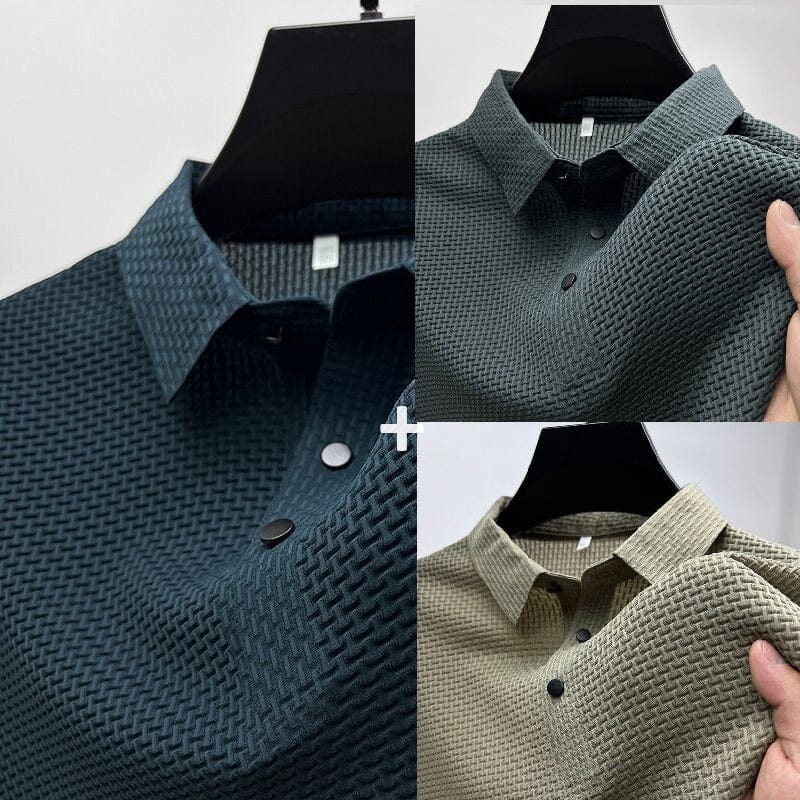 Camisa Polo Ice Masculina - COMPRE 1 LEVE 3 Camisa Polo Ice Masculina - COMPRE 1 LEVE 3 A minha loja Azul+Bege+Cinza P