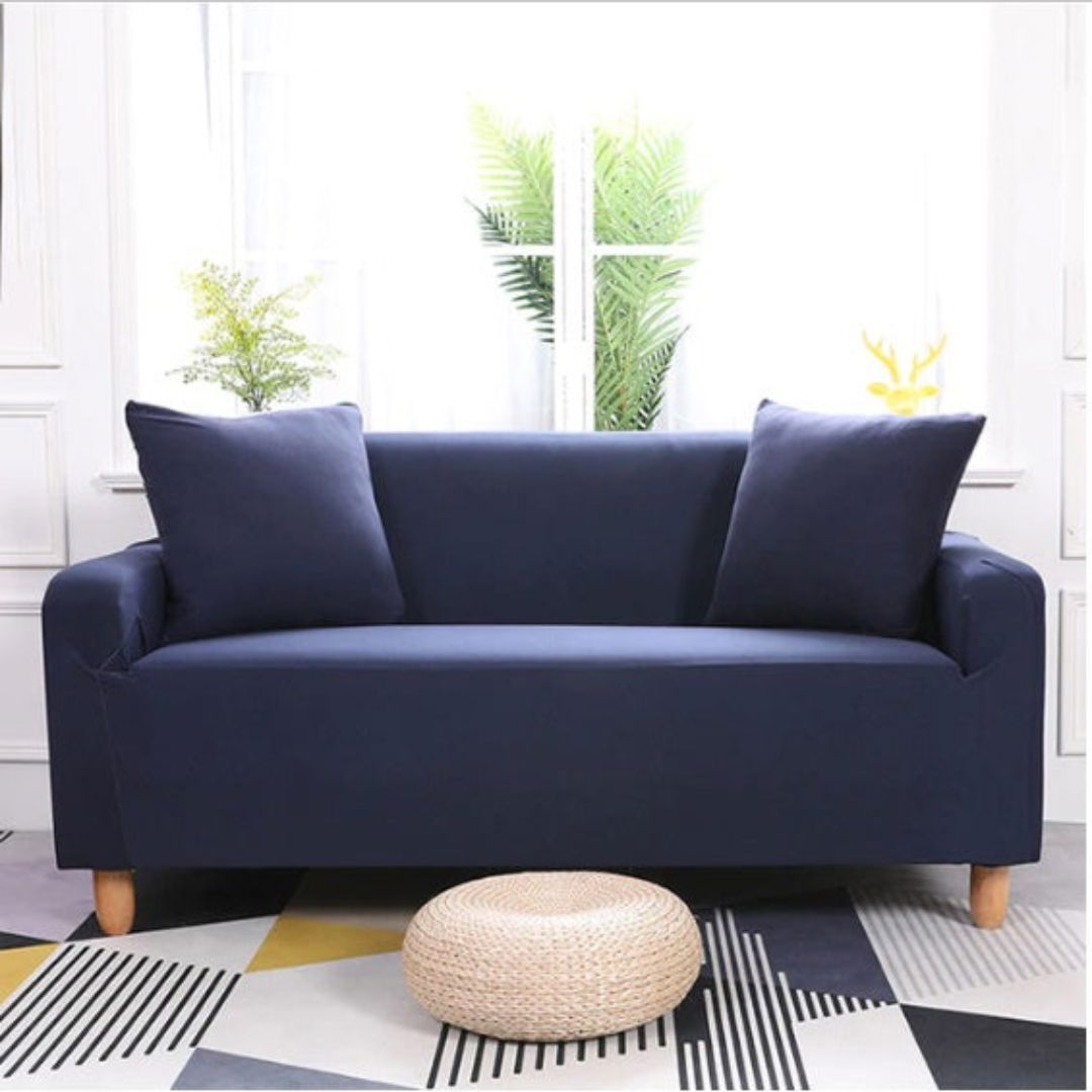 Capa De Sofá EleganceFit Casa e Cozinha - 27 A minha loja Azul Marinho 1 Lugar 90 a 140cm