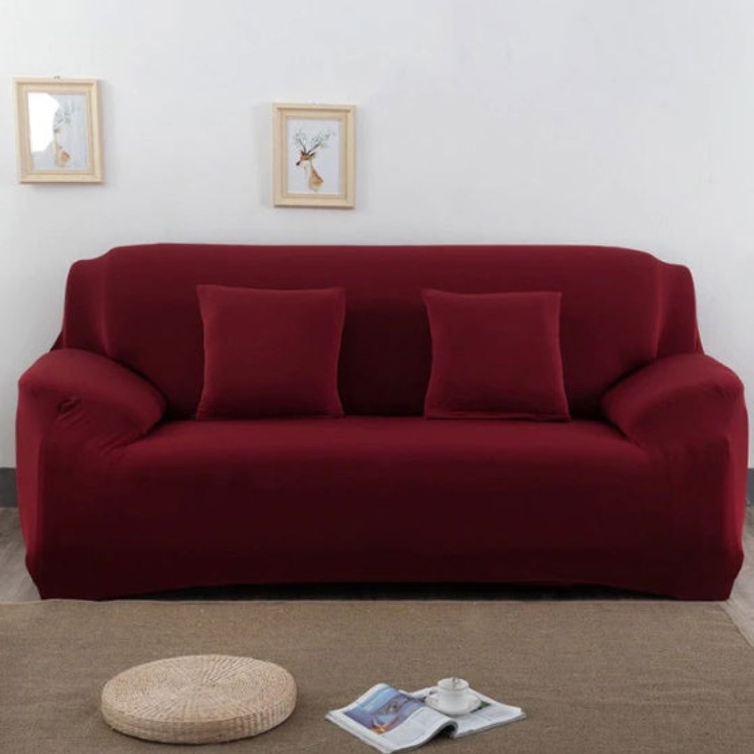 Capa De Sofá EleganceFit Casa e Cozinha - 27 A minha loja Vermelho - Vinho 1 Lugar 90 a 140cm