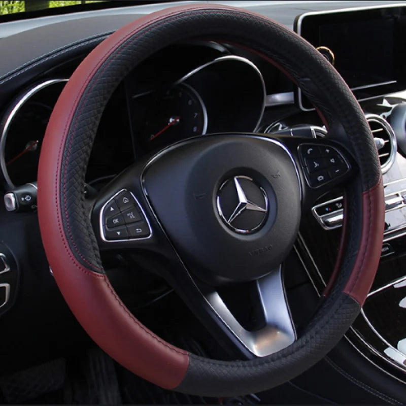 Capa de Volante Universal Acessório automobilistico (Capa para Volante 1 ) Dm Stores Vermelho Vinho