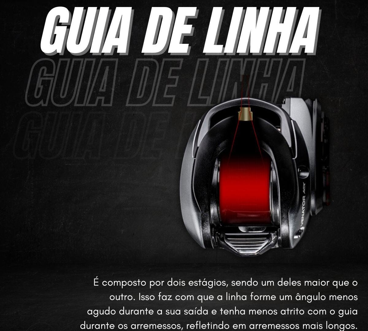 Carretilha Marine Venator ACX By Jhonny Hoffmann Drag 7kg UNISSEX - PESCA - CARRETILHA 12 Dm Stores