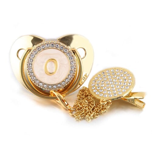 Chupeta Personalizada + Prendedor Premium Grátis - Dourada UNISSEX - ACESSORIO - CHUPETA 1 Dm Stores O