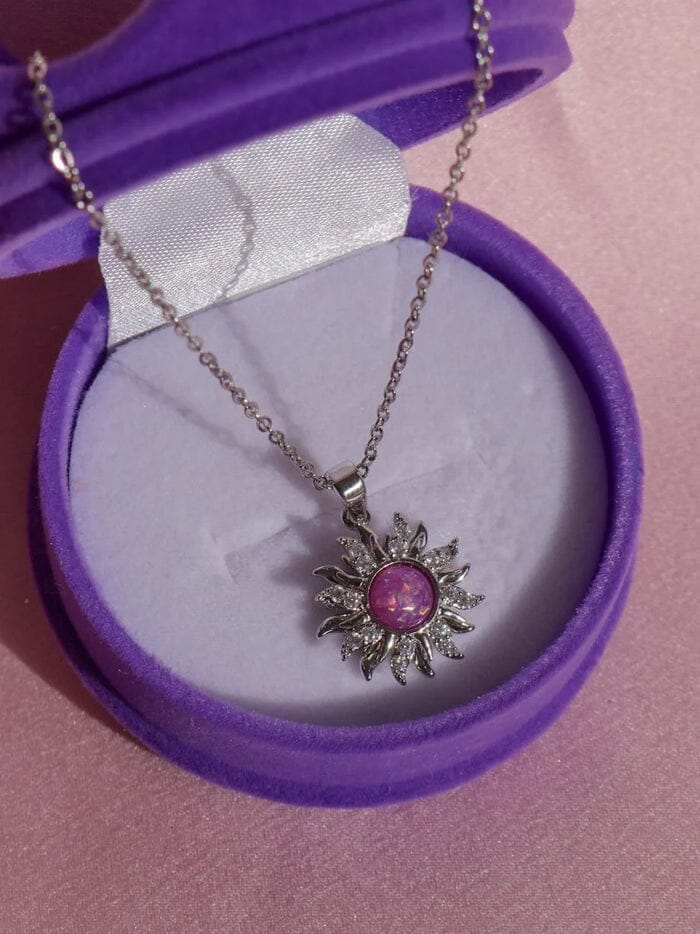 Colar Rapunzel Sol Giratório | Ouro 18k e Zircônia FEMININO - ACESSORIOS - COLAR 1 Dm Stores