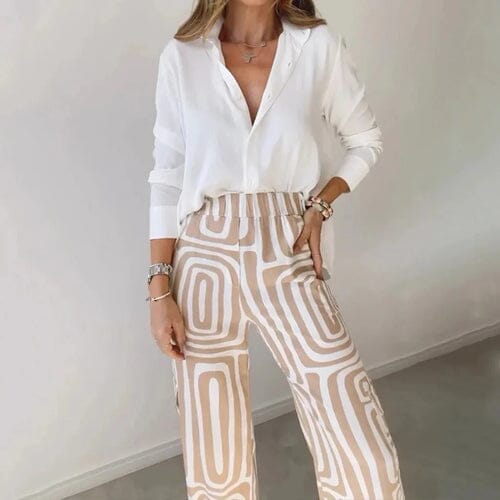 ComfortFit Larissa: Conjunto Versátil e Sofisticado FEMININO - ROUPAS - CONJUNTO BLUSA 3 Dm Stores