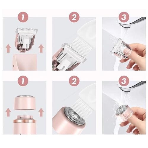 Depilador 2 em 1 (corporal e facial) à Prova D’Água FEMININO - SAUDE - DEPILADOR 1 Dm Stores