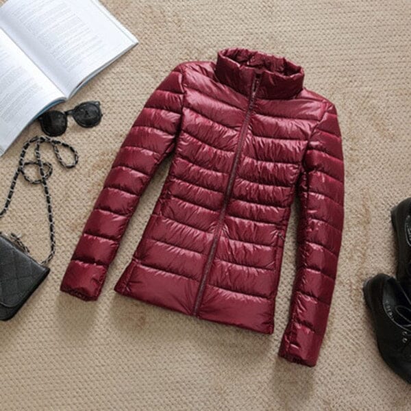 Jaqueta Feminina Ultra Ligth Down FEMININO - VESTUÁRIO - JAQUETA PUFFER Dm Stores Vinho PP