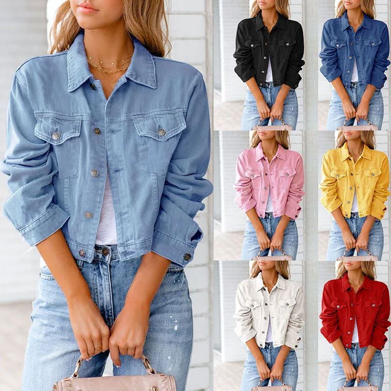 Jaqueta Jeans Feminina em Cores Vibrantes – Versatilidade e Estilo para Todas as Estações FEMININO - VESTUÁRIO - JAQUETA JEANS Dm Stores