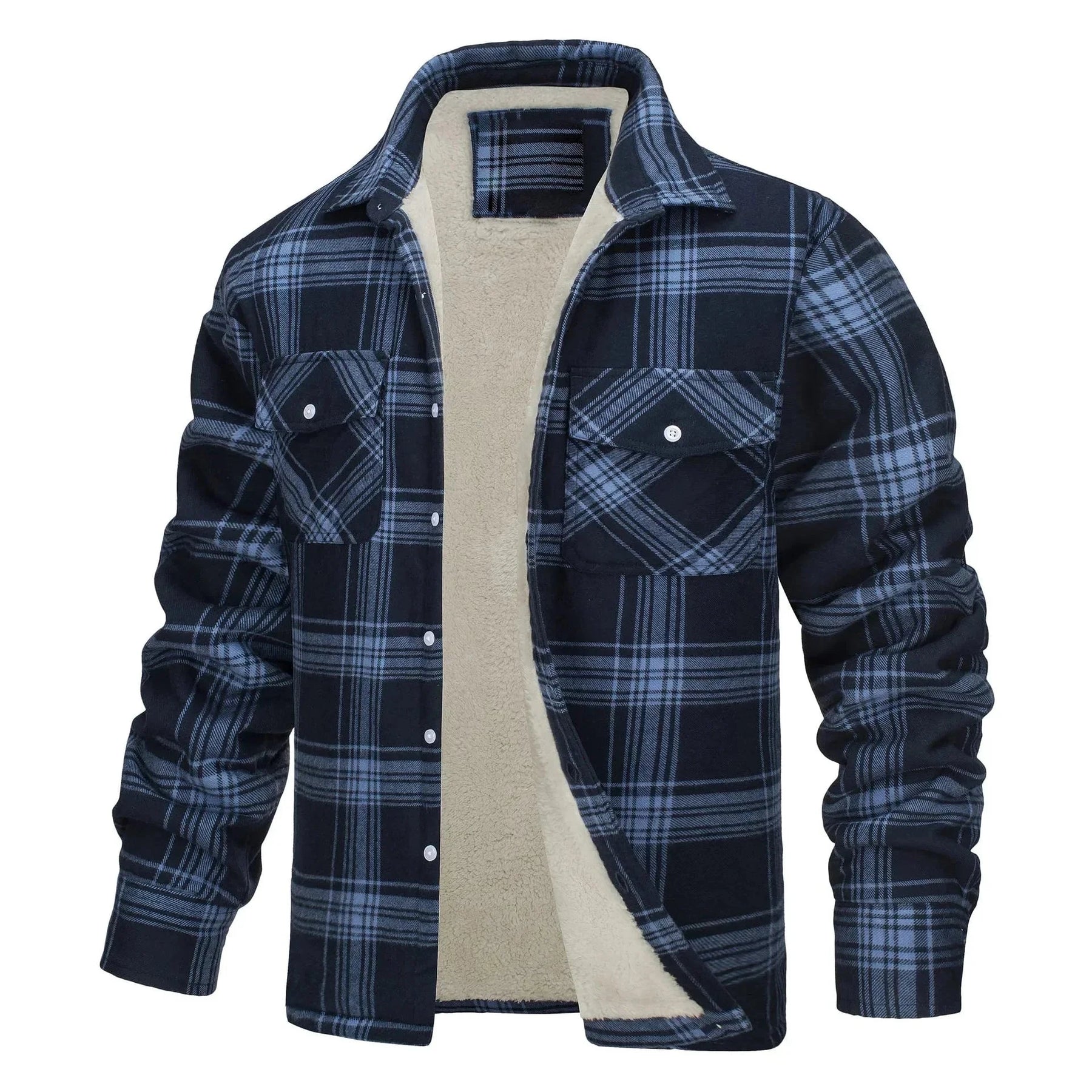 Jaqueta Masculina Xadrez G10 JaquetaXadrez01 Sr Aflha Azul PP 50-56kg