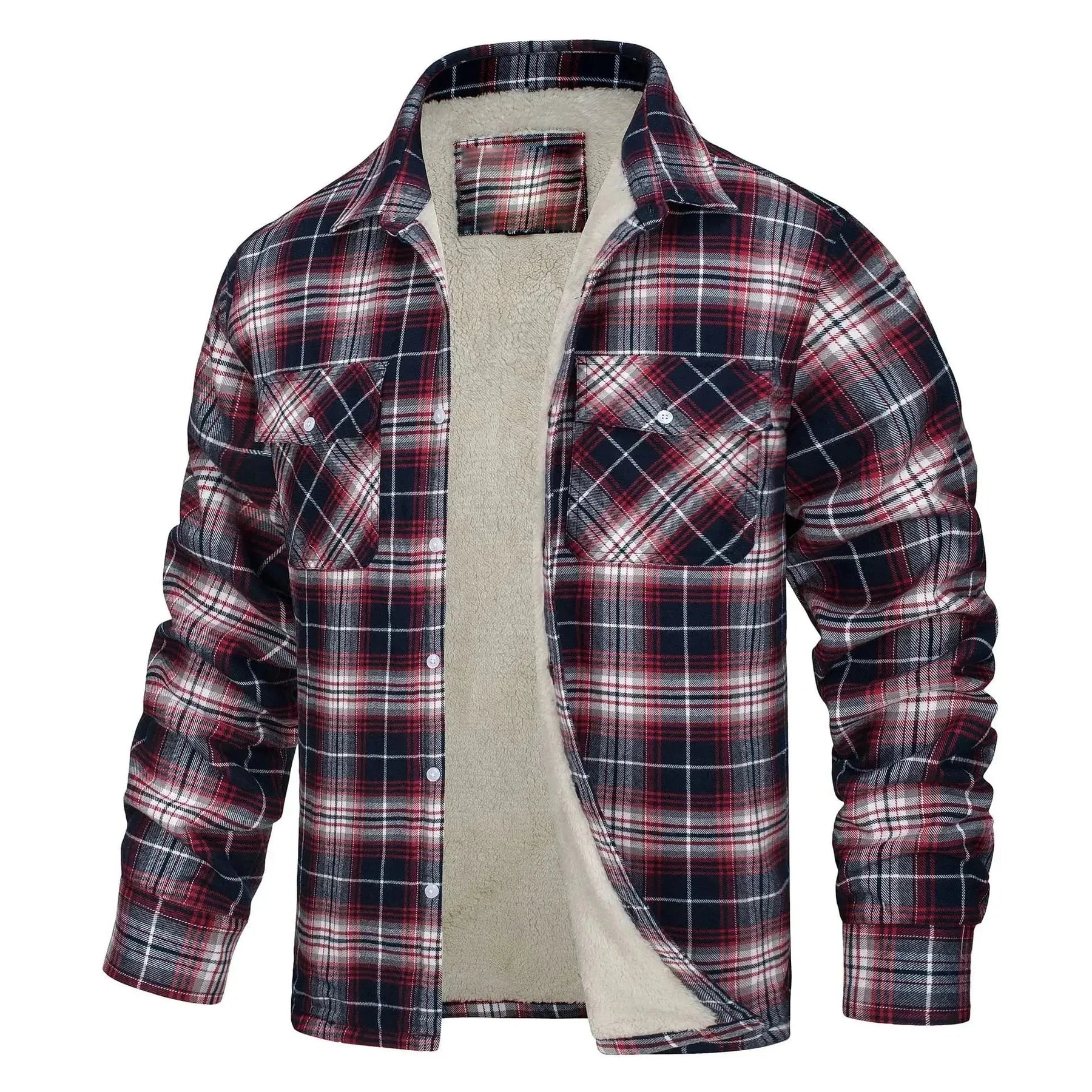Jaqueta Masculina Xadrez G10 JaquetaXadrez01 Sr Aflha Vermelho PP 50-56kg