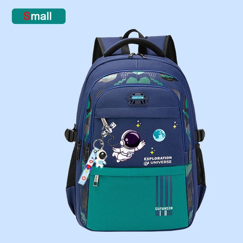 Kit Mochila Escolar Astronauta Ortopédica com Lancheira e Estojo Infantil (Kit Escolar 3) Dm Stores P Azul 2