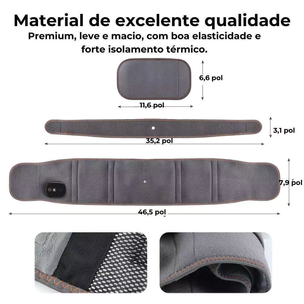 Massageador Lombar Recarregável - Compressa Quente Saúde & Beleza (Massageador 5) Dm Stores