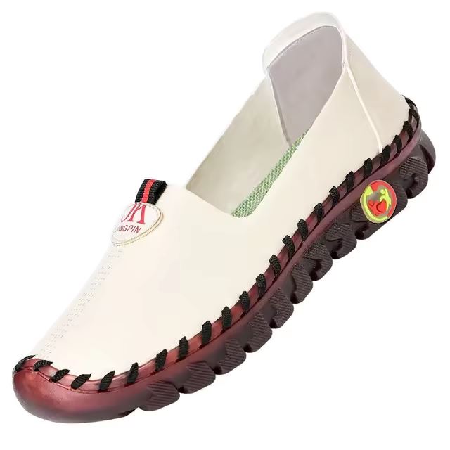 Sapatilha Delicatta Ortopédica - Em Couro FEMININO - CALÇADOS - SAPATILHA 1 Dm Stores Bege 33