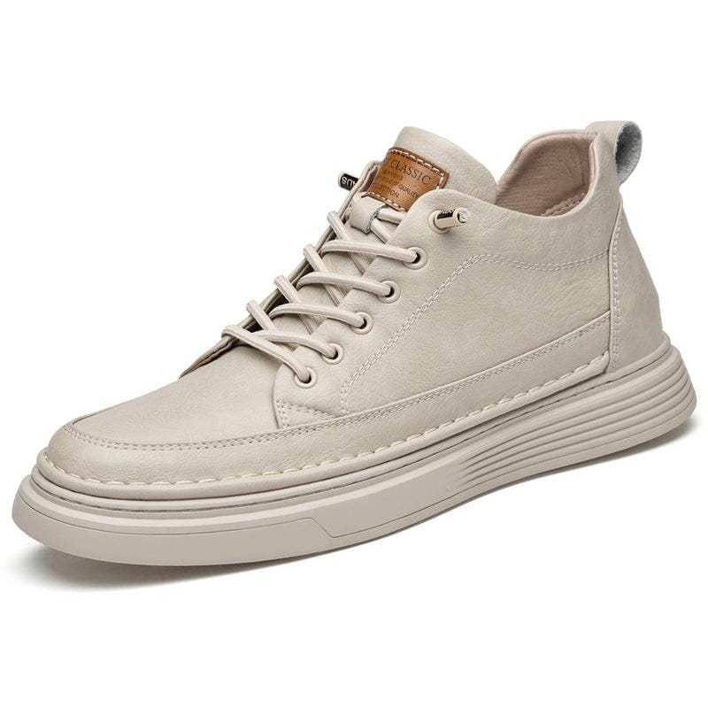 Sapatos de Couro com Aumento de Altura MASCULINO - CALÇADOS - SAPATO 1 Dm Stores Bege 37