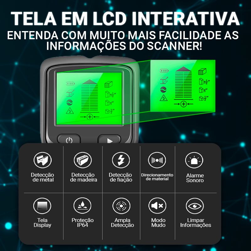 Scanner Profissional de Parede Para Metais Cano PVC Madeira e Fiação Ferramentas - 26 A minha loja