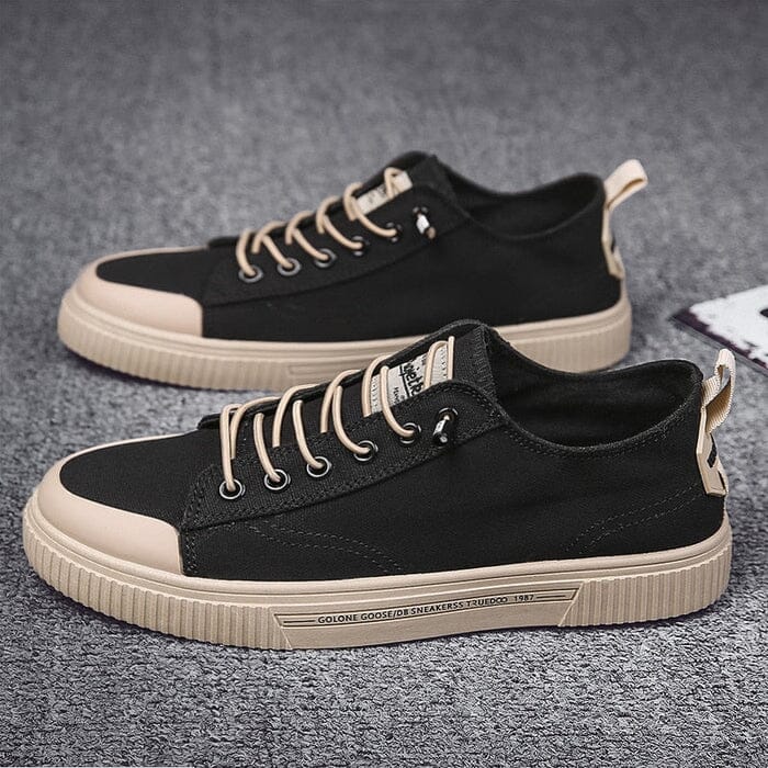 Tênis Casual Masculino Franco MASCULINO - CALÇADOS - TENIS 36 Dm Stores Preto/ Bege 38