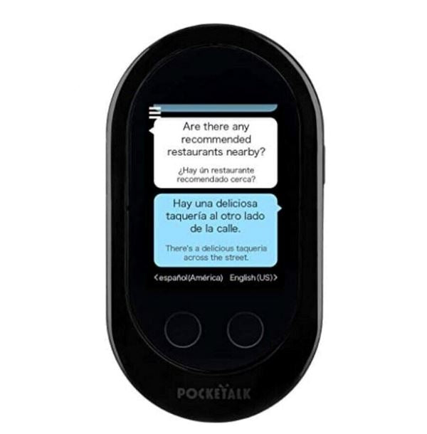 Tradutor de Bolso Portátil com Tradução Instantânea UNISSEX - ELETRONICOS - TRADUTOR PORTATIL 1 Dm Stores Preto