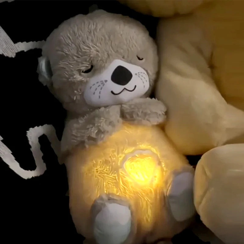 Urso de Pelúcia Calmante com Música e Luz para Bebês - Companheiro de Sono Tranquilo UNISSEX - SAUDE - URSO DE PELUCIA 1 Dm Stores