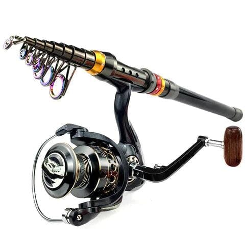 Vara Carbon + Molinete Grátis UNISSEX - PESCA - VARA 1 Dm Stores 1.8 M
