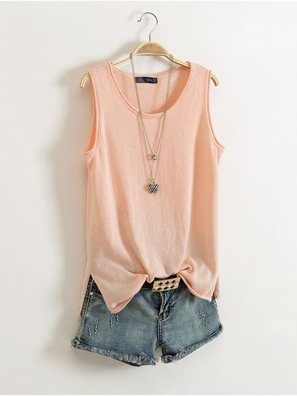 Blusa Regata Alana Dm Stores Rosa M