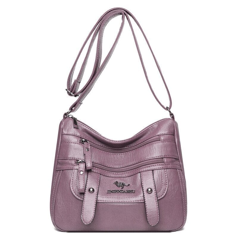 Bolsa Couro Gentle Joias & Acessórios (Bolsa 1) Dm Stores Roxo