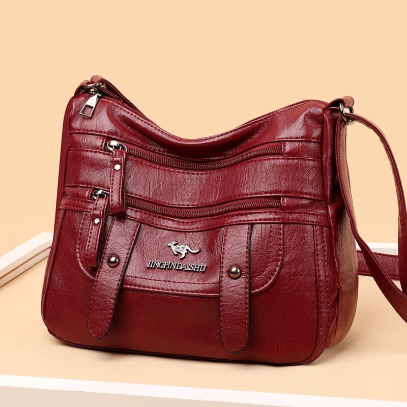 Bolsa Couro Gentle Joias & Acessórios (Bolsa 1) Dm Stores Vermelho