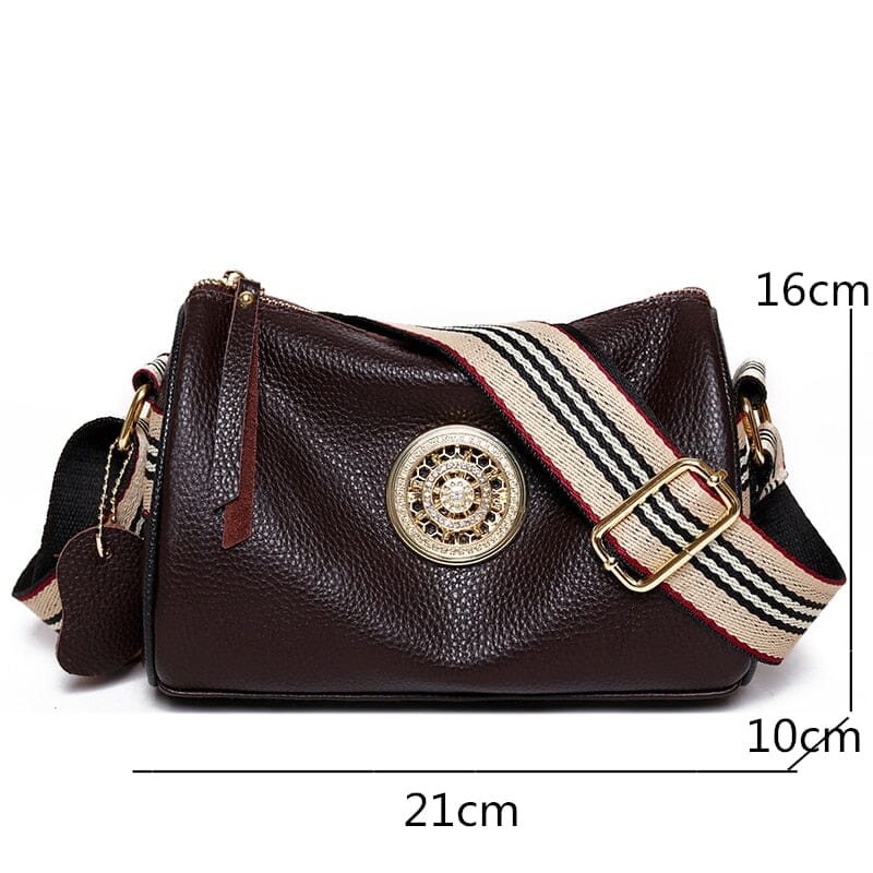 Bolsa de Couro Feminina Bella Fashion Joias & Acessórios (Bolsa 7) Dm Stores