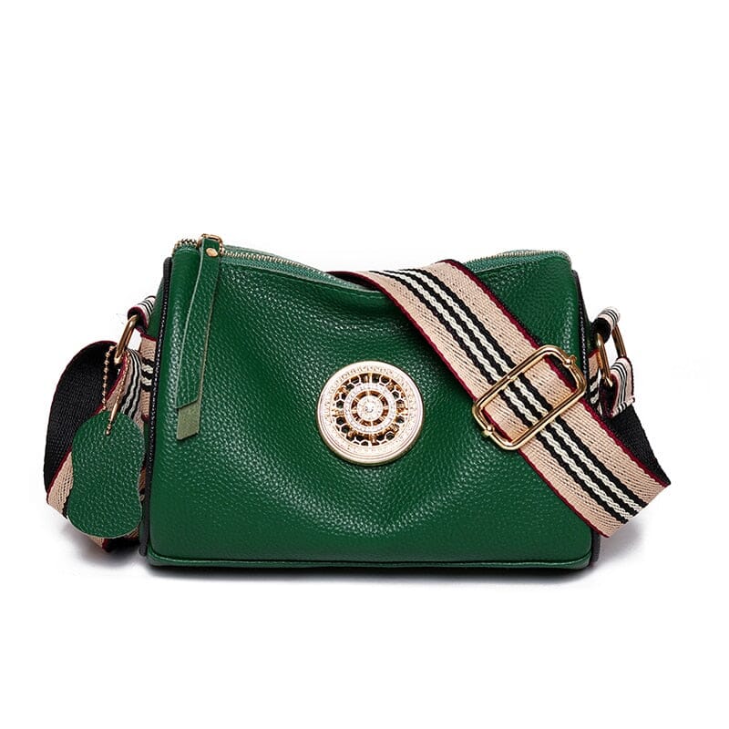 Bolsa de Couro Feminina Bella Fashion Joias & Acessórios (Bolsa 7) Dm Stores Verde