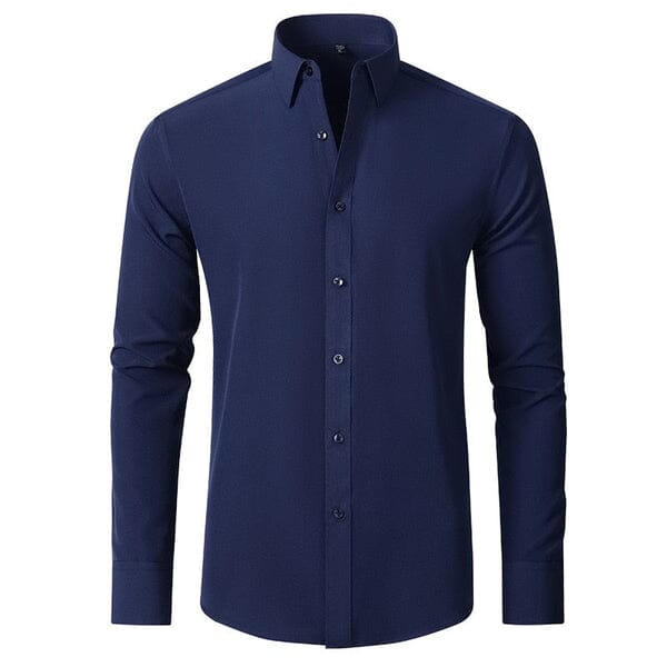 Camisa Flexível Ultra Comfort Roupas (Camisa Masculina 2) Dm Stores P Azul