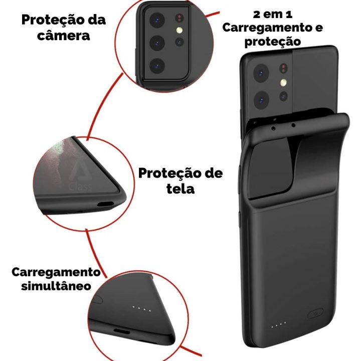 Capa Carregadora Power Bank Eletrônicos (Acessórios para Celular 2) Dm Stores