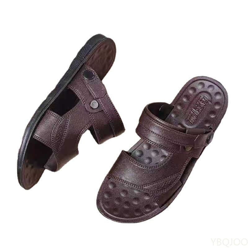 Sandália Ortopédica De Couro Legítimo Calçados (Sandália Masculina 2) Dm Stores