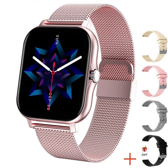 SmartWatch Multifuncional Premium e 4 Pulseiras Extras Eletrônicos (Smartwatches 2) Dm Stores Rosa + 4 Pulseiras de Brinde