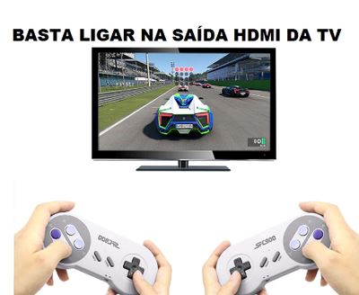 Super Game Retrô com 1500 jogos nostálgicos Eletrônicos (Videogame 2) Dm Stores