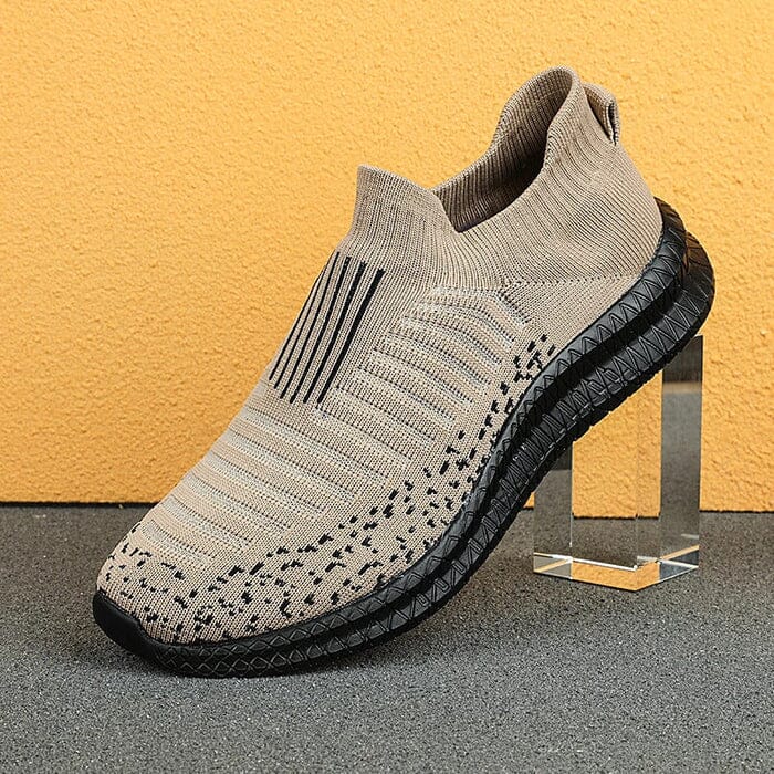Tênis Meia Masculino Ultra Confortável - SoftStep Calçados (Tênis Masculino 1) Dm Stores 37 Caqui