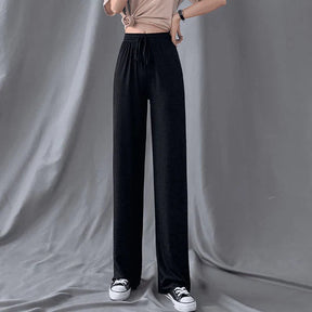 Calça de Seda Feminina - SilkPants Roupas (Calça Feminina 5) Dm Stores PP Preto 